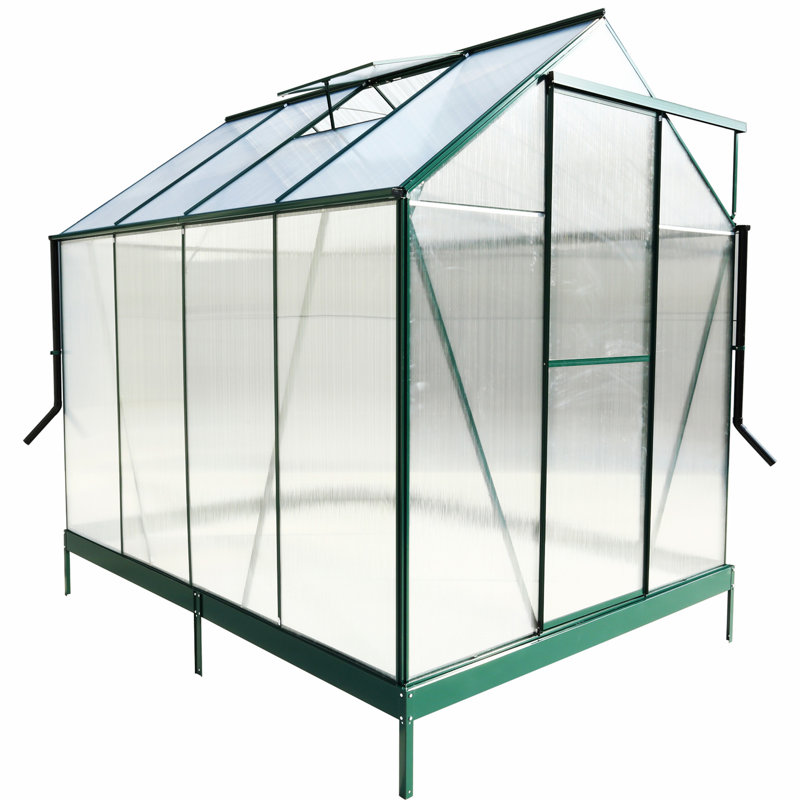 Greenhouse, Green, 96.8" H x 75.2" W x 99.2" D