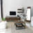 Modern Coffee Table with Metal Frame, Walnut Color, 33.5 x 15.7 x 23.6 inches | 100% Pine Solid Wood, Antibacterial, Rustproof Metal Legs, Stylish Industrial Design, Easy Assembly for Living Room & Office-401649881