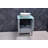 Laquavis 24 " W Freestanding Standard Free Standing 1 Single Vanity Bathroom Vanity With Tempered Glass Top with Mirror-52178978