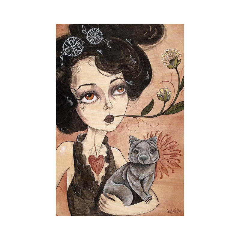 Grace 1 Piece Wall Art on Canvas, 45.72cm H x 30.48cm W