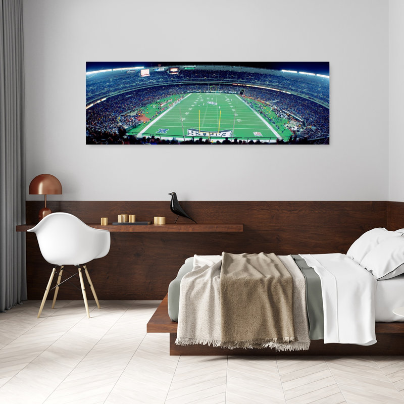 Philadelphia Eagles NFL Football Veterans Stadium Philadelphia Pennsylvania by Jerry Driendl Photography - Wrapped Canvas Panoramic Print