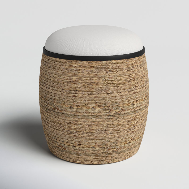 Solid + Manufactured Wood Accent Stool