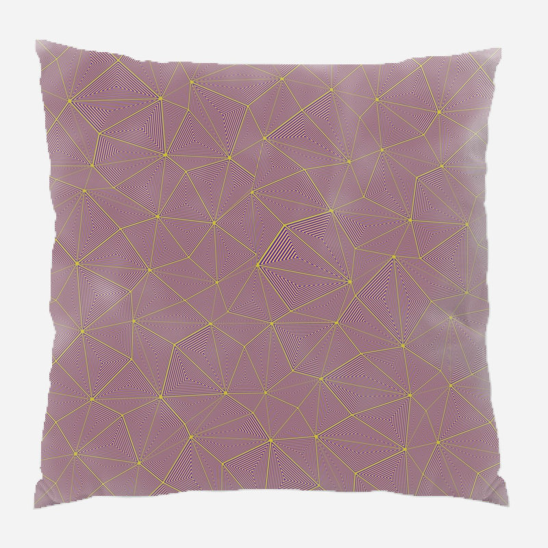 Coussin décoratif triangulaire