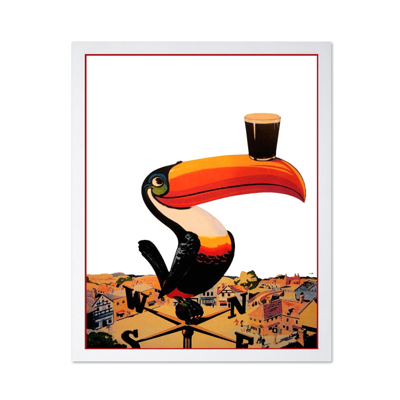 Belle journée pour une bière, Poster, Encadrement blanc, H 08 po x l 10 po