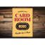 Enseigne en aluminium Card Room-58289177