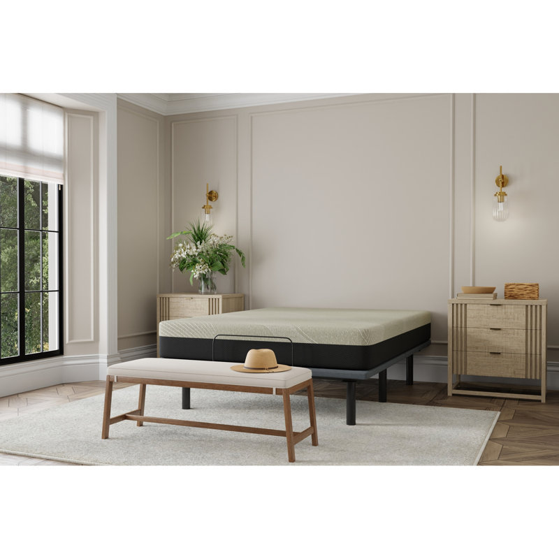 Matelas simple ferme en gel de 8 po - Réduit l'inconfort articulaire et musculaire, environnement de sommeil frais, housse à fermeture à glissière amovible pour soulager les douleurs, la surface,