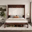 Lit escamotable avec commode escamotable, peu encombrant et élégant-840511791-840511784