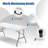 Portable Folding Camping Table With Carrying Handle For Picnic