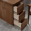 Bureau de direction rectangulaire en bois massif avec tiroirs Walnut-1833105177-1833105179