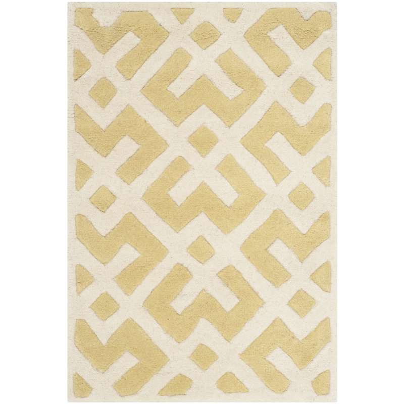 Tapis en laine touffeté à la main Teresita, Carré 7 pi