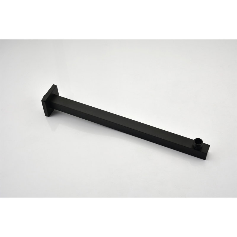 Ensemble de robinet de douche en laiton noir mat avec système de douche 10 pouces avec douchette avec douchette à main