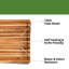 BEEFURNI Premium Teak Wood Cutting Board with Edge Grain-984031763