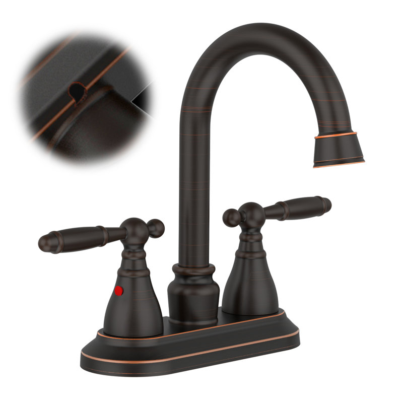 Oil-rubbed Bronze Durable Swivel Spout Classic Bathroom Faucet - Perfect For Modern And Traditional Vanities