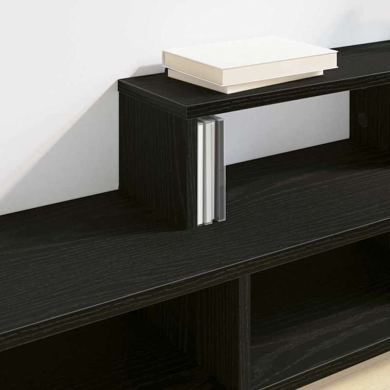TV Stand, 28.5cm H x 120cm L x 25cm W, Black