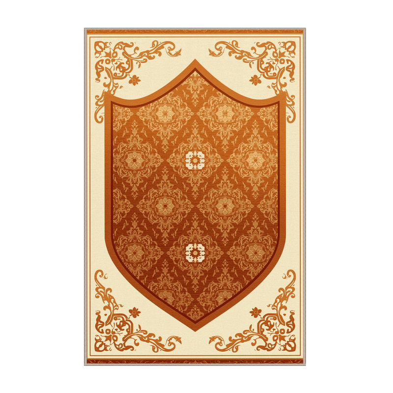Tapis oriental brun lavable à la machine Warleigh, 7 x 10