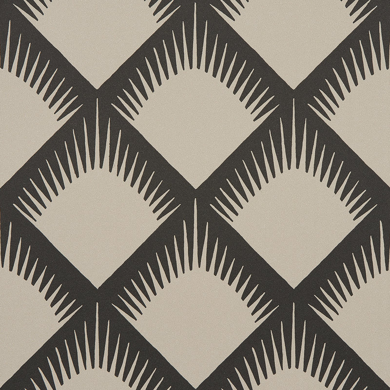 Papier peint Schumacher x Neisha Crosland Maize, Noir / blanc