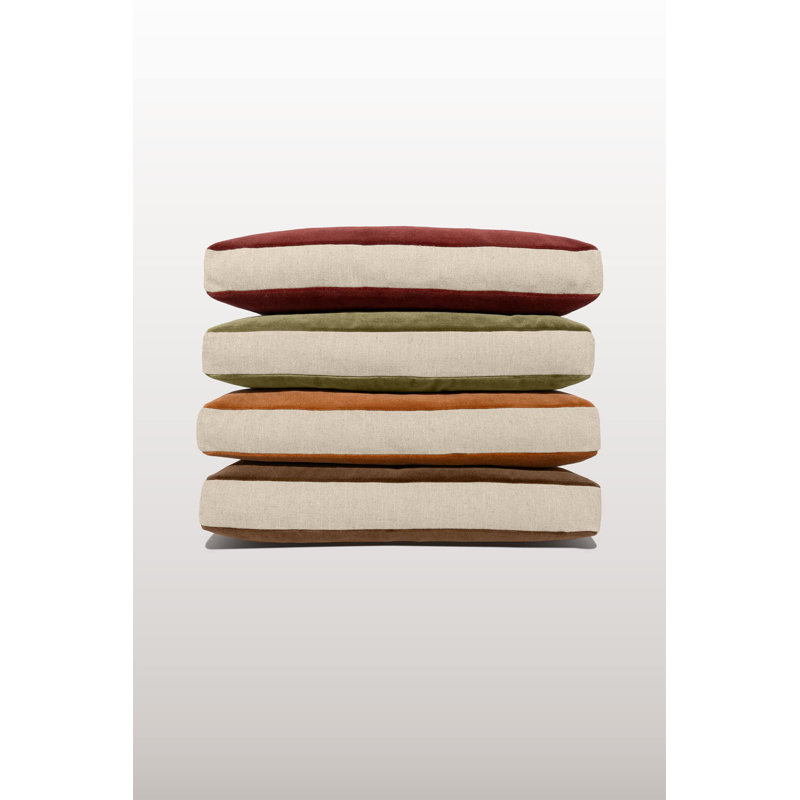 Deveraux Box Square Pillow Cover & Insert, Olive
