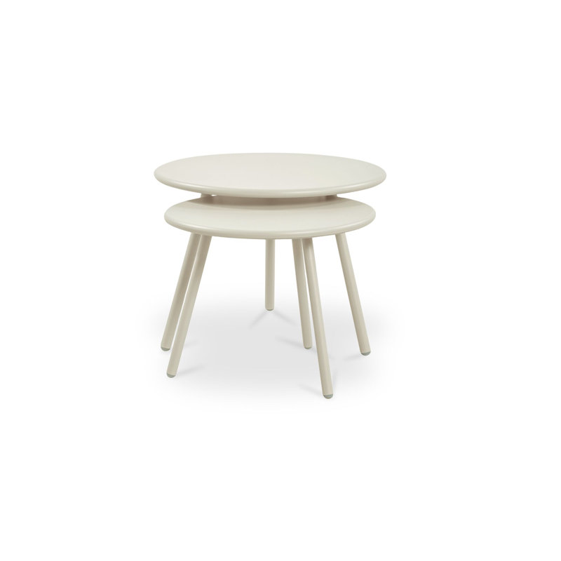 Kari Outdoor Nesting Coffee Table Green, White