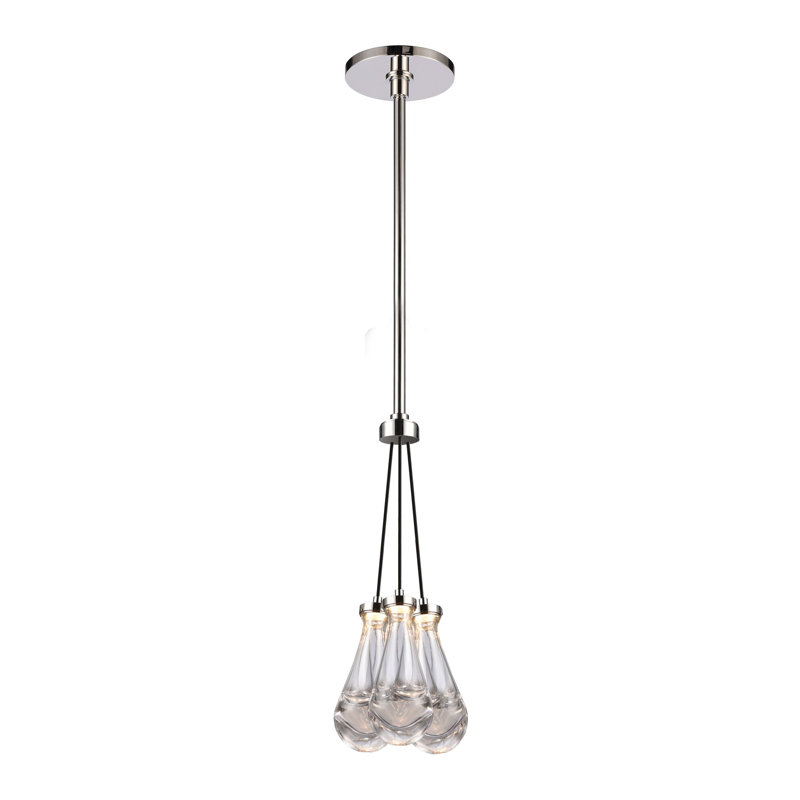 Vaso Pendant, Satin Brushed Black