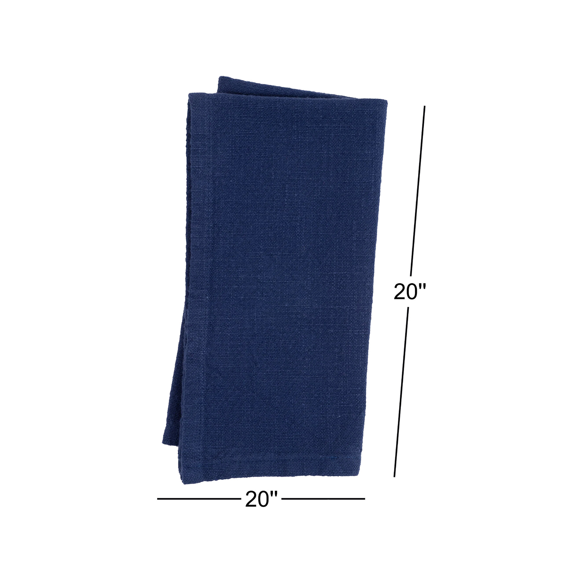 Asel 4 Piece Napkin Set, Blue