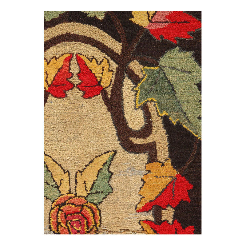 Tapis américain crocheté multicolore Isabelline - 2 pi 11 po x 4 pi 9 po