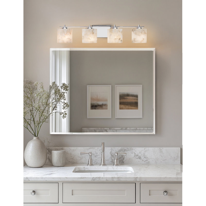 Bouzoun 4 - Light Dimmable Vanity Light, Polished Chrome
