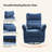 Beckette 41.75" Modern Swivel Glider Nursery Power Recliner with Adjustable Headrest-1145830069
