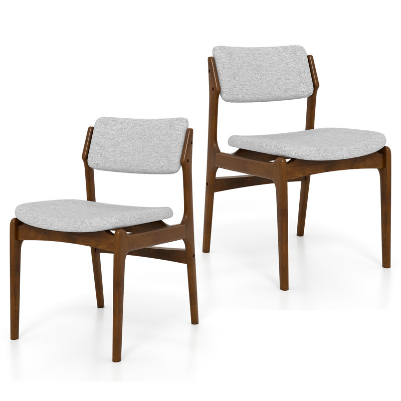 Ensemble de 2 chaises de salle à manger rembourrées Modern avec dossier inclinable pour la salle à manger, 2