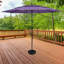Base de parasol noire résistante à l'eau ou au sable - 48 lb