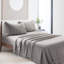 Stone Washed Pure Linen Sheet Set, Fitted Sheet 16" Pocket-979156813-996364180