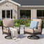 Chaises longues pivotantes avec coussins (ensemble de 2)-110663388