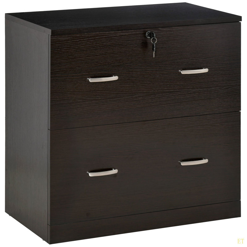 2-Drawer File Cabinet With Lock And Keys, Vertical Storage Filing Cabinet With Hanging Bar For Letter Size, Home Office