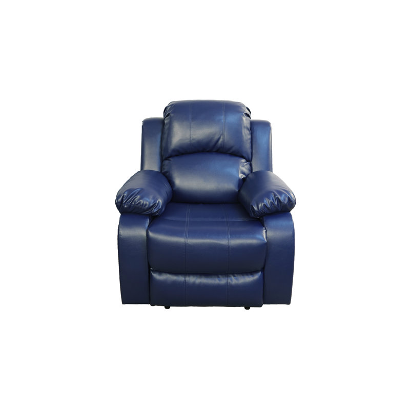 Perna 37" Wide Faux Leather Manual Standard Recliner