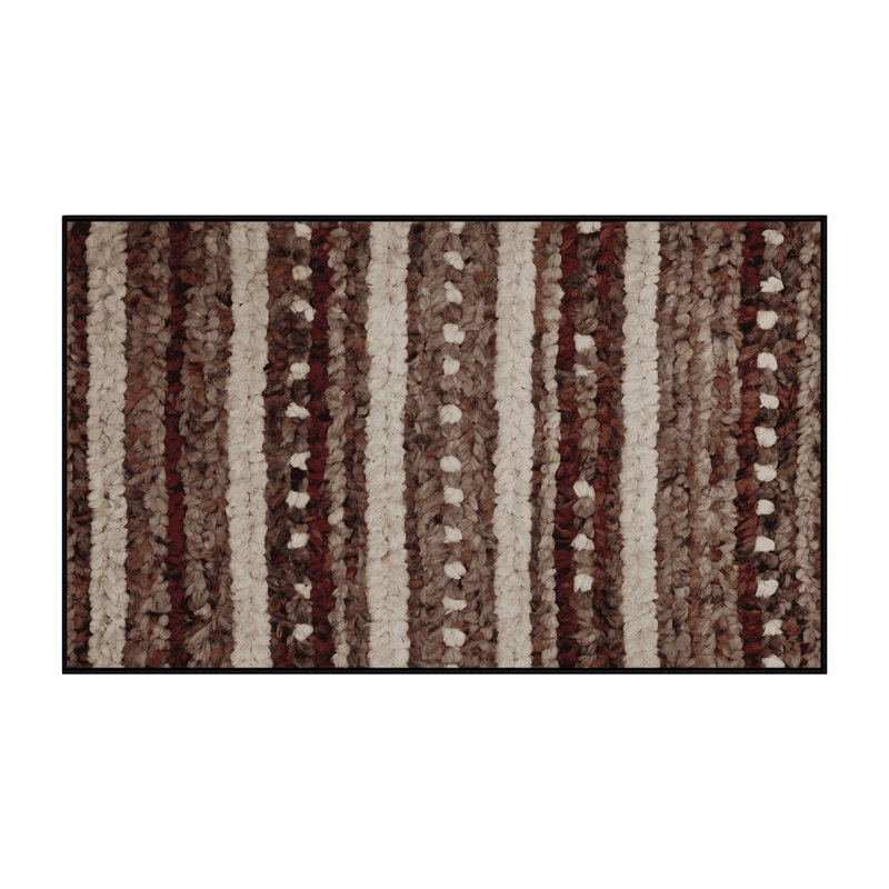Tapis noir soyeux et moelleux, Rectangle 6 pi x 9 pi