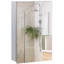 Armoire à pharmacie murale avec miroir, armoire de salle de bain avec porte à charnières et tablettes de rangement