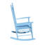 Chaise berçante en bois en bois bleu-1172607085