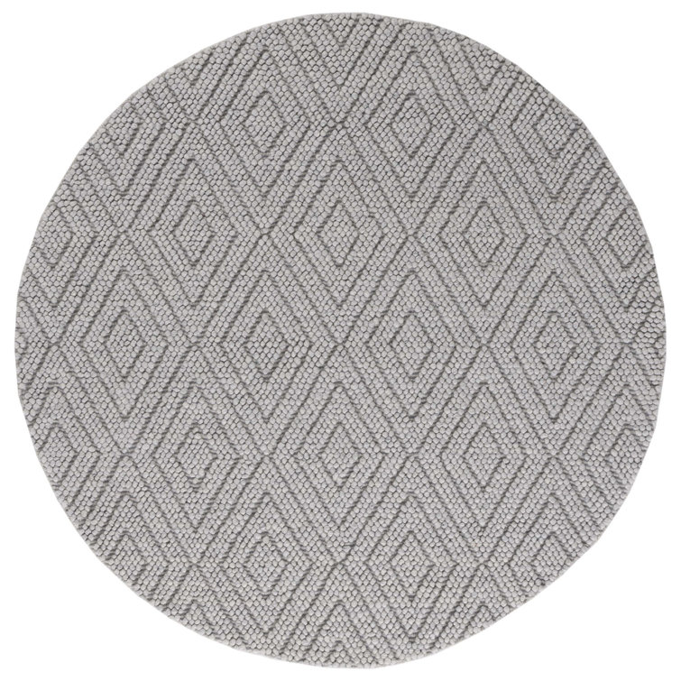 Russo Geometric Handmade Flatweave Silver Area Rug