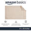 Tapis pour salle de bain à bandes, crème, L 31 po x l 20 po