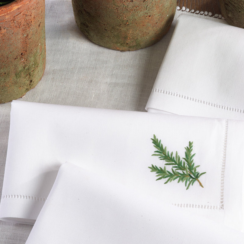 Villasenor Cotton Embroidered Square Napkin