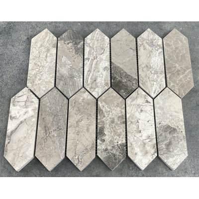 6" x 2" Marble Mosaic Wall & Floor Tile
