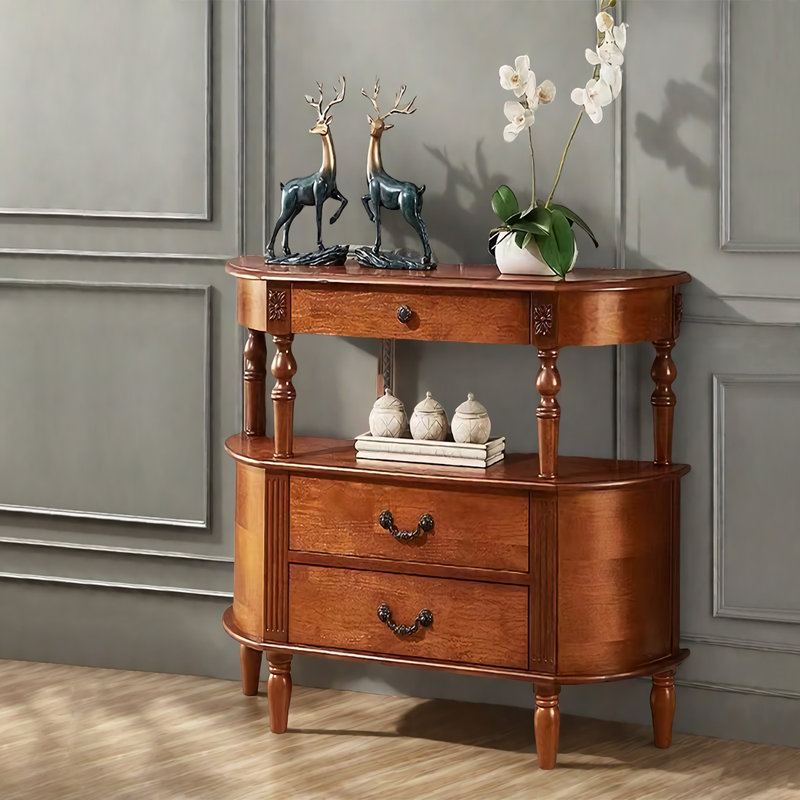 Commode d'appoint Classic, Brun,  H 32,7 po x l 35,4 po x P 11,8 po