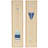 Wood Paddle Cream Wall Decor with Blue and White Stripes and Woven Paper Backing Set