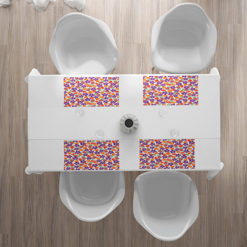 Polyester Floral Rectangle Placemat