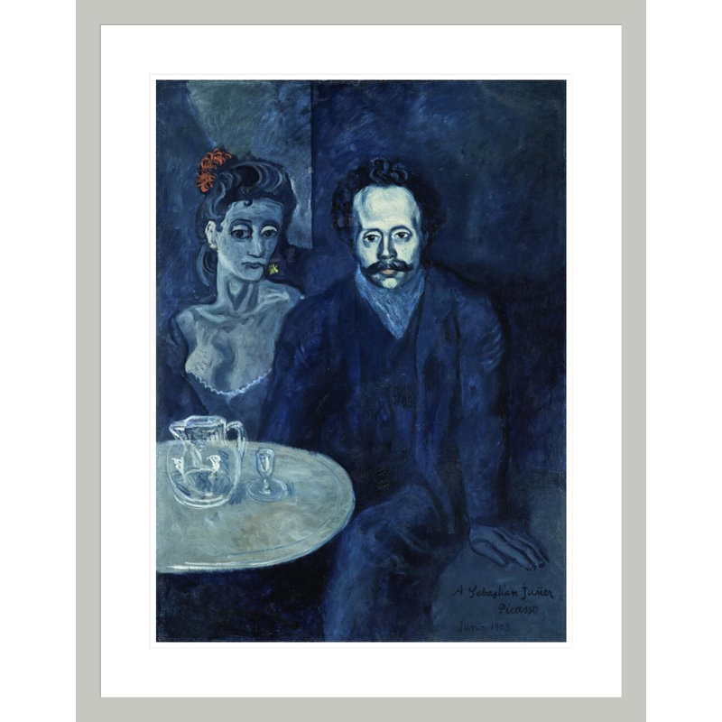 Portrait de Sebastià Junyer Vidal par Pablo Picasso, impression giclée sur cadre, 29.5" H x 23.3" W
