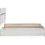 Lit double à panneau de rangement complet, tête de lit et design, tiroirs peu encombrants, finition fraîche et polyvalente pour la chambre à coucher, fabriqué en bois massif, structure en solution de 58,82 po de largeur, bois franc asiatique structuré-309979349