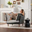 Fauteuil d'appoint 43 po en cuir chenille-1445232944