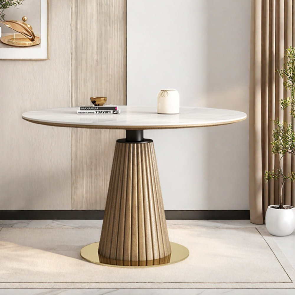 Everly Quinn Nordic style modern household round dining table - Wayfair ...