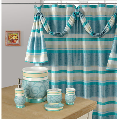 Luz Striped Shower Curtain