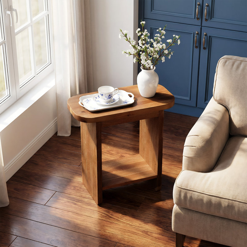 Solid Wood Frame End Table