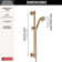 Universal Showering Components Massage/Jet Handheld Shower Head with H2okinetic Technology